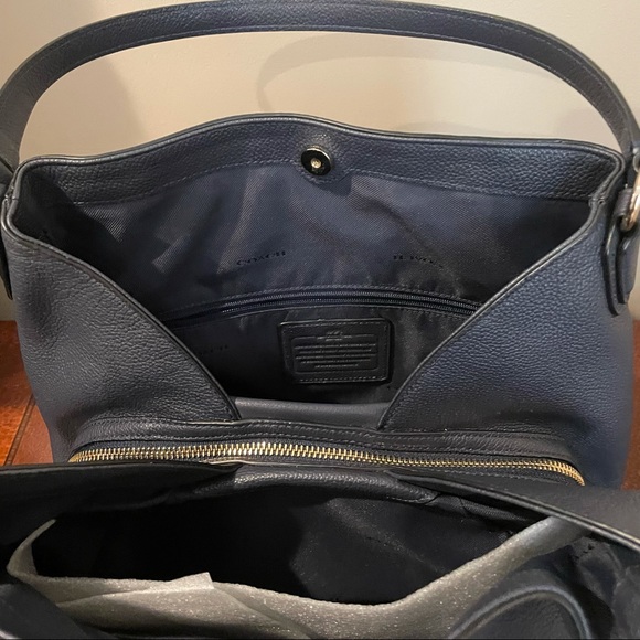 Coach Edie Blue Shoulder Bag - Picture 10 of 16